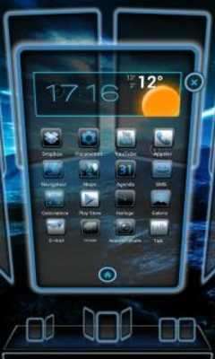 Play Next Launcher Theme iblue 