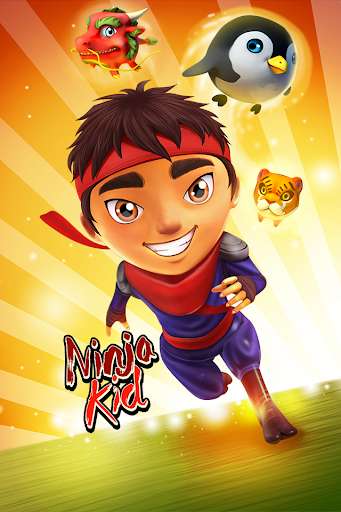 Ninja Kid Run Free - Fun Games online game with UptoPlay