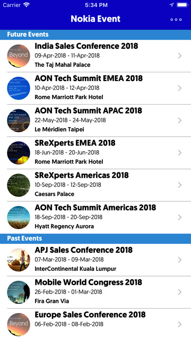 Play APK Nokia Events  and enjoy Nokia Events with UptoPlay com.tapcrowd.initialsetupalcatellucent5265