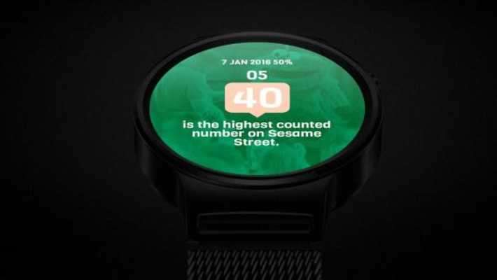 Play Number Facts Watch Face 