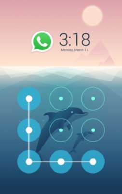 Play Ocean Dolphin. AppLock Theme 