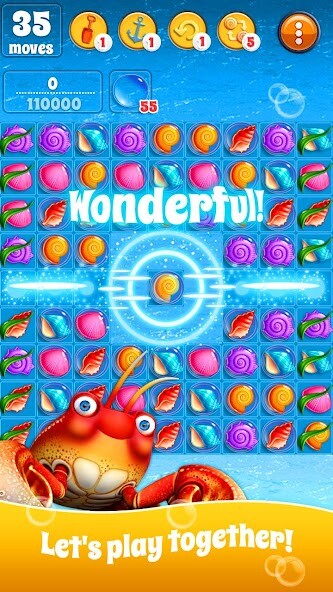 Play APK Ocean Story: match 3  and enjoy Ocean Story: match 3 with UptoPlay ru.iceowl.OceanStory