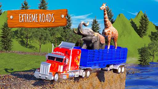 Play Offroad Animal Transport Truck 