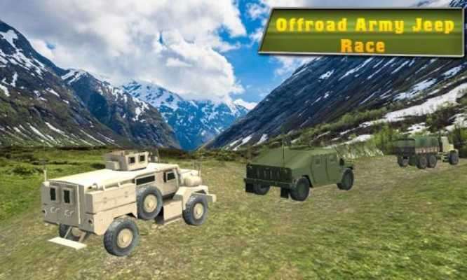 Play off Road Army Jeep Race 