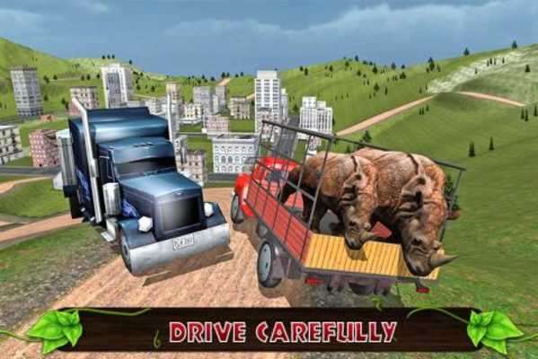 Play Offroad Transport Zoo Animals 