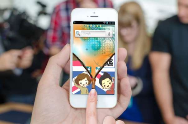 Play One Direction Zip Screen Lock 