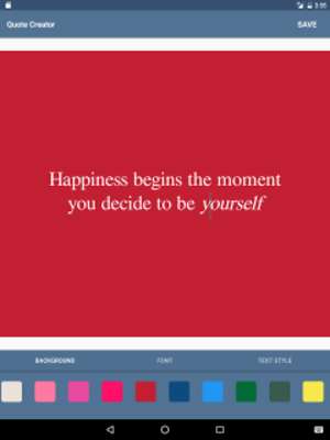 Play org.m.muddzboy.QuoteCreator 