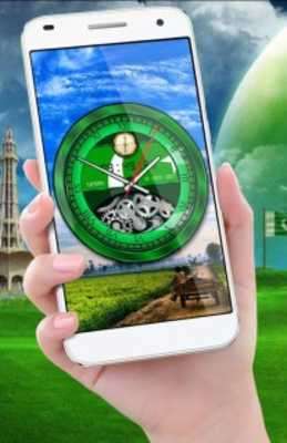 Play Pakistani Analog Clock Live Wallpaper 2018 HD Flag 