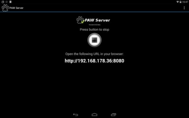 Play PAW Server for Android 