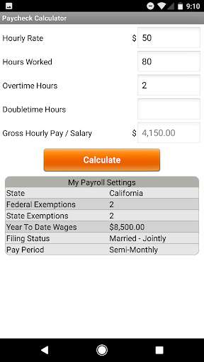 Play APK Paycheck Free  and enjoy Paycheck Free with UptoPlay com.payrollguru.paycheckcalculator.free