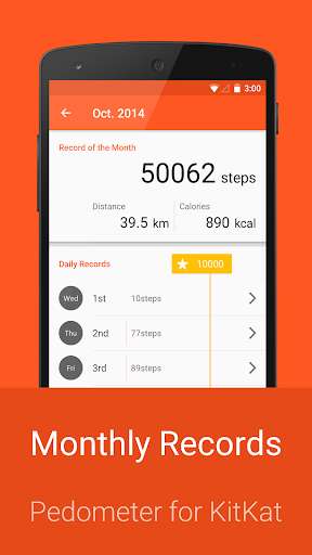 Play APK Pedometer for KitKat  and enjoy Pedometer for KitKat with UptoPlay jp.keita.nakamura.pedometer