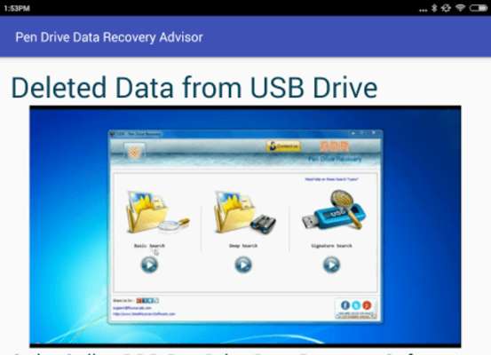 Play Pen Drive Data Recovery Help 
