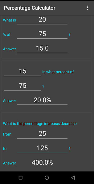 Play Percentage Calculator 