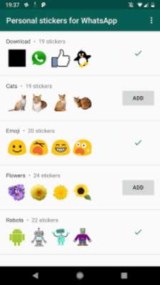 Play Personal stickers for WhatsApp 