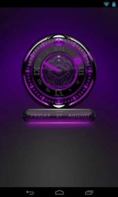 Play P Glow Analog Clock Widget 