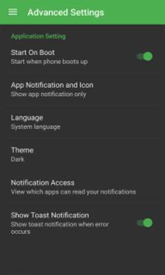 Play Phone Light-LED Setting 
