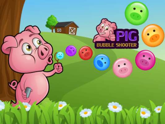Play Pig Farm Bubble Shooter 