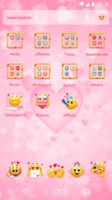 Play Pink Emoji 2018 - Love Wallpaper Theme 