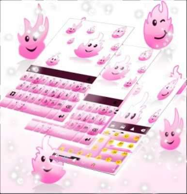 Play Pink Flame Keyboard Theme 