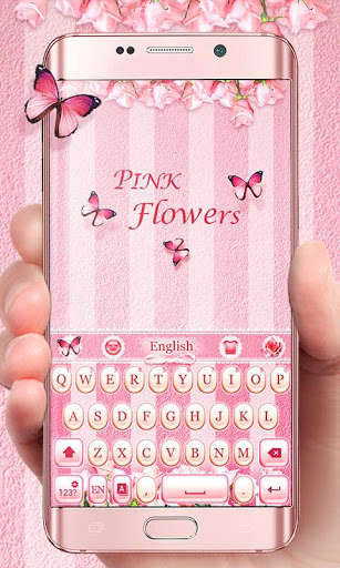 Play APK Pink Flowers GO Keyboard Theme  and enjoy Pink Flowers GO Keyboard Theme with UptoPlay com.jb.emoji.gokeyboard