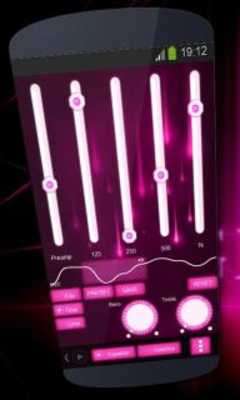 Play Pink lights Poweramp Skin 