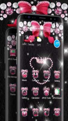 Play Pink Mickey Diamond Bowknot – APUS launcher theme 