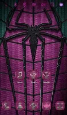 Play Pink Spider Launcher theme 