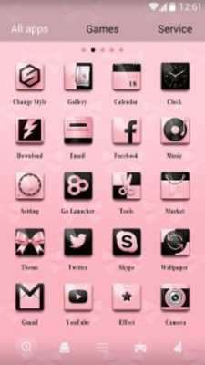 Play Pink X Pink GO Launcher Theme 