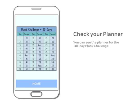 Play Plank Challenge - 30 Days Planner 