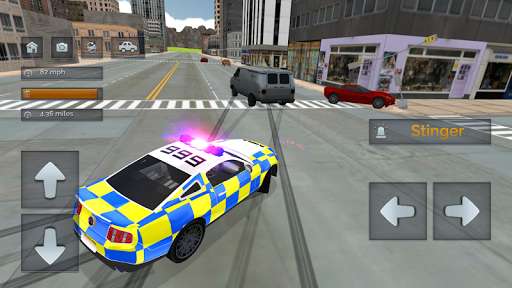 Police Car Driving vs Street Racing Cars online game with UptoPlay