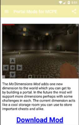 Play Portal Mods for MCPE# 