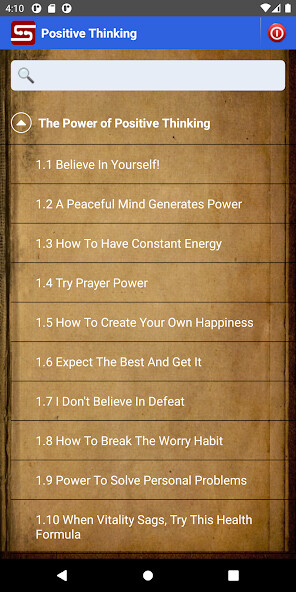 Play Positive Thinking 