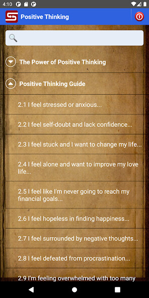 Play Positive Thinking 
