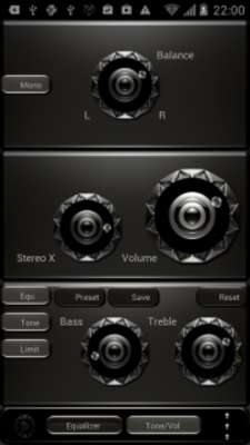 Play Poweramp skin Ametal 