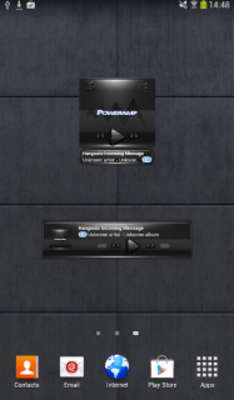 Play Poweramp skin Black Silver 