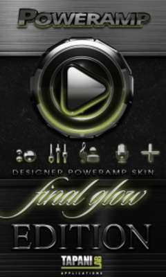 Play Poweramp skin Olive Glow 