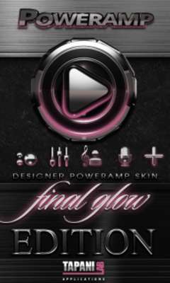 Play Poweramp skin Rose Glow 