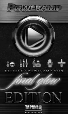 Play Poweramp skin White Glow 