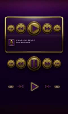 Play Poweramp Widget Purple Elegance 