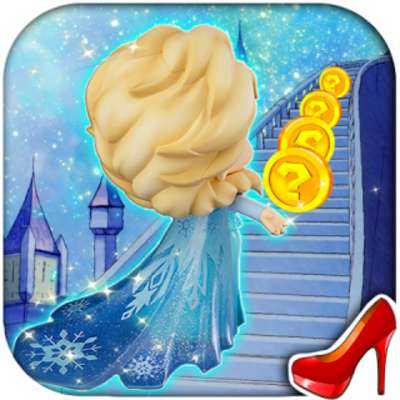 Play princess frozen : the ice queen elsa run game kids 