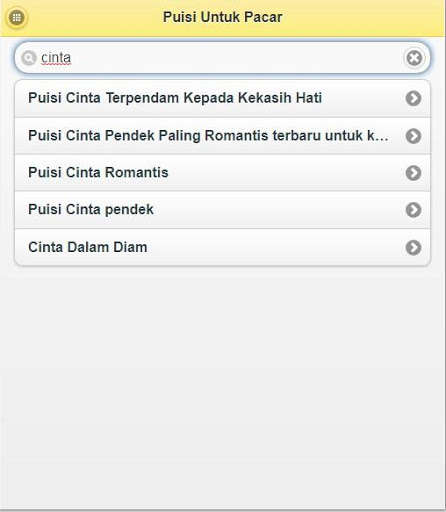 Play APK Puisi Untuk Pacar Tercinta  and enjoy Puisi Untuk Pacar Tercinta with UptoPlay com.puisiuntukpacar.tetra