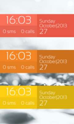 Play Pure Flat Clock for Zooper 