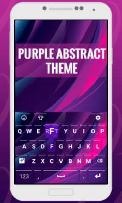 Play Purple Abstract Keyboard Theme 