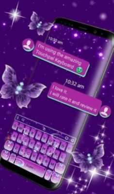 Play Purple Butterfly Keyboard Theme 