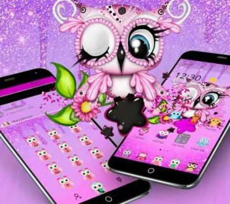 Play Purple Cute Anime Owl Theme 