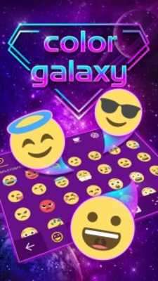 Play Purple Galaxy Emoji Keyboard for Android 