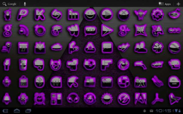 Play Purple G Next Launcher theme  Play Purple G Next Launcher theme