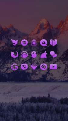 Play Purple Go Apex Nova Icon Theme 