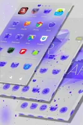 Play Purple Launcher Theme 
