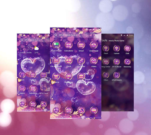 Play APK Purple Love Flower- APUS Launcher Free Theme  and enjoy Purple Love Flower- APUS Launcher Free Theme with UptoPlay com.apusapps.theme.i_purple_love_flower_00c978ebc6